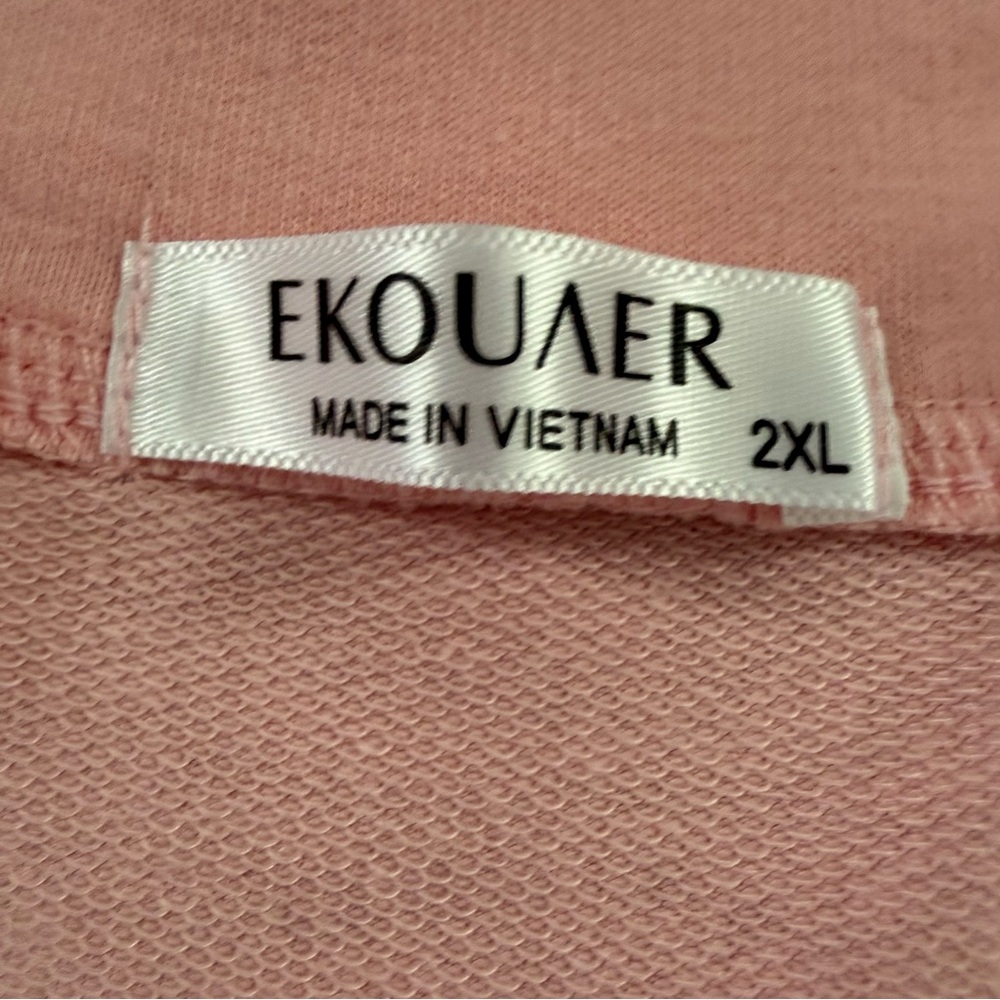 Pink Women's Lounge Set, Peachy Pink, 2X - Picture 8 of 15